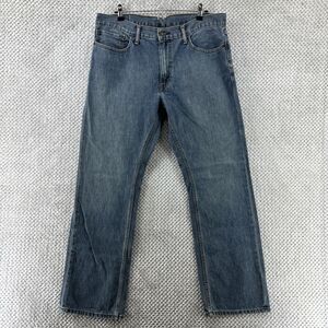 Levis Jeans Men 36 (37X31) Blue Medium Wash 559 Straight Relax Mid Rise Denim